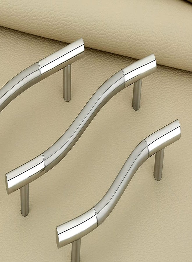 JWL Cabinet/Drawer Pull Knob Handle Chrome (Two Tone) Plated (4 Inch) Pack of 4 - Image 2